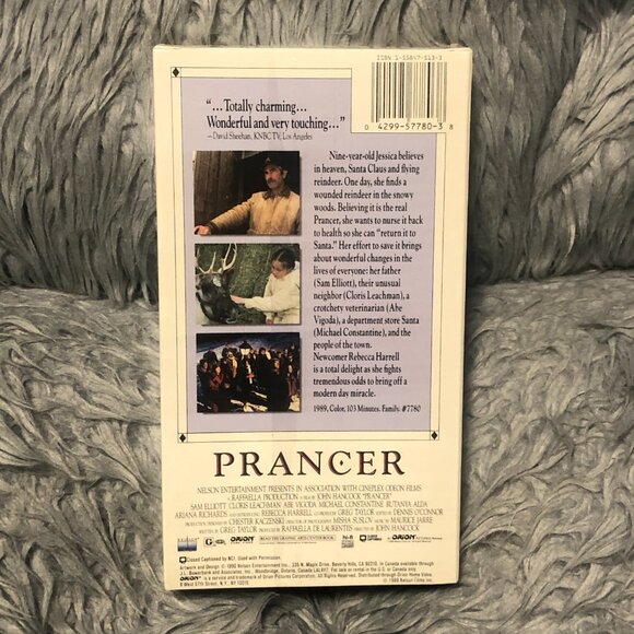 Prancer VHS 1990 New Sealed - Picture 2 of 4